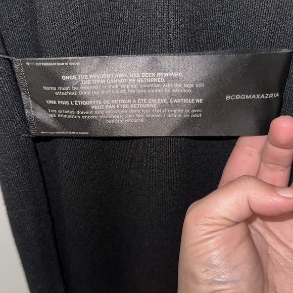 Elegant Black and Gray Colorblock Dress - Picture 3 of 6